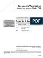 Avis Technique CSTB Rock Up B Soudable