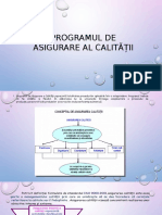 Tema 2. Programul de Asigurare Al Calității (AC) - Elemente Componente