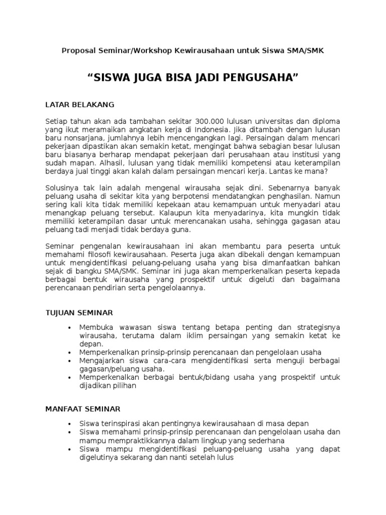 Contoh Proposal Seminar