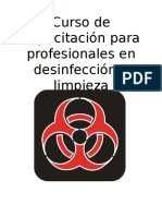 Curso de Capacitación Para Profesionales en Desinfección y Limpieza