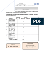 Lista de Cotejo para Evaluar Propuesta de Reglamento Del Taller de Soporte Tecnico PDF