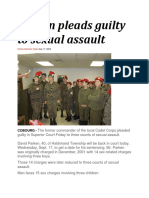 17 Sep 2003 - Cadet Officer Pleads Guilty To Sexual Assault