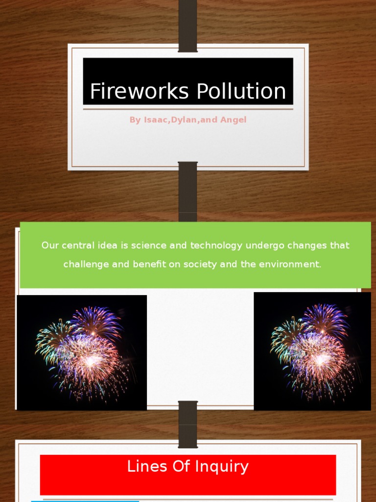 Fireworks Pollution: Impact & Alternatives | PDF