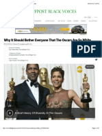why it should bother everyone that the oscars are so white