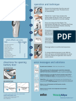 Braun Thermoscan Pro 4000 Ear Thermometer: Operation and Technique
