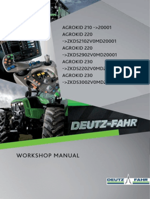 Deutz fahr agrotron 106 workshop manual download