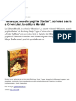 Milarepa Marele Yoghin Tibetan Scrierea Sacra A Orientului La Editura Herald