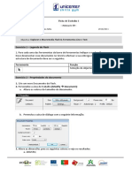 Ficha Trabalho W342