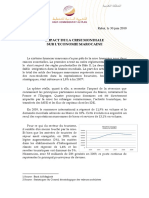 Impact de La Crise Mondiale Sur l’Économie Marocaine (Version Française)