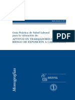 Guía Práctica de Salud Laboral para la valoración de la Aptitud en Trabajadores con Riesgo de Exposición a Carga Física