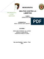 Monografia DELITOS CONTRA LA LIBERTAD