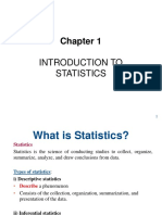  Introduction of Statistics