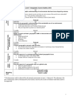 Level 1 Geography Course Outline