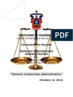 Derecho Contencioso Administrativo 12 de Octubre 2014