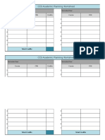 Academic Planning Sheet - CS 107