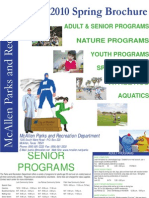 2010 Spring Brochure: Adult & Senior Programs Nature Programs