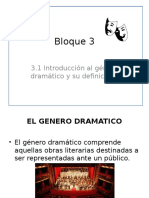 Bloque 3 Genero Dramatico