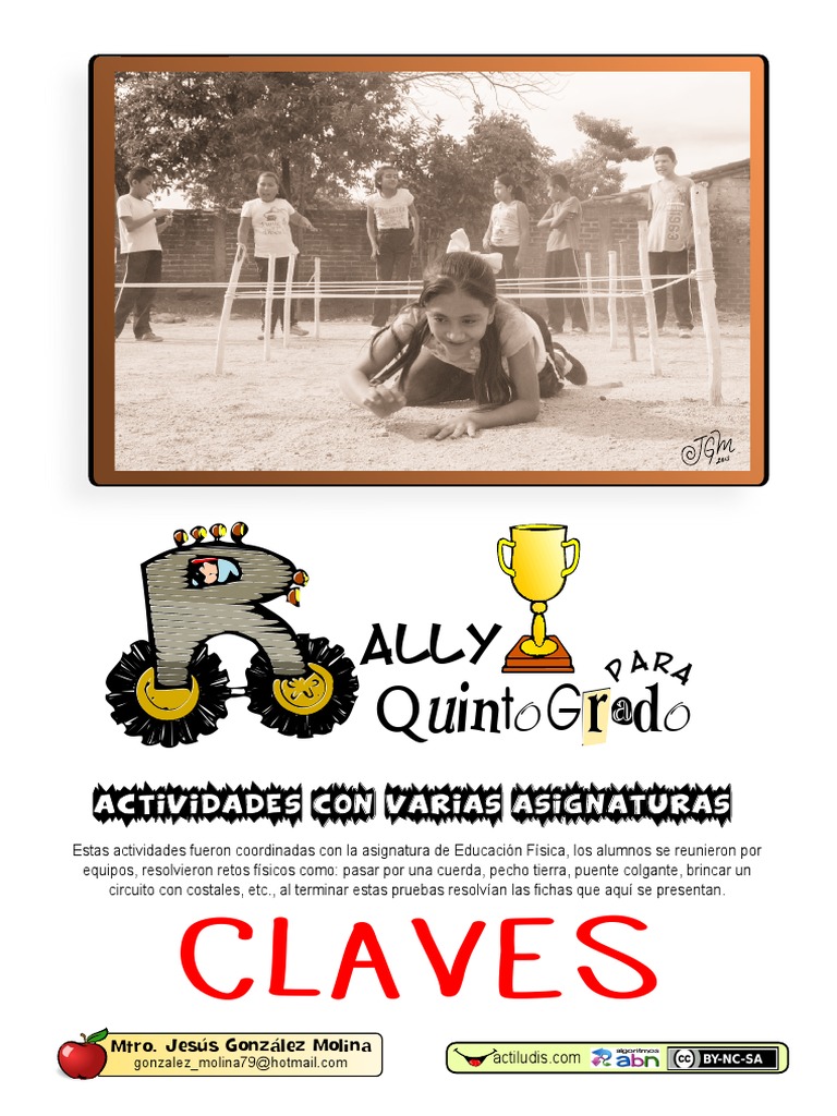 Rally para Quinto Grado CLAVES PDF Enseñanza de matemática Ajedrez