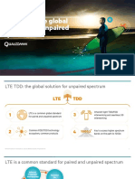 Lte Tdd the Global Solution for Unpaired Spectrum