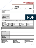 Formato Planeación Didáctica P2016