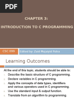 C3 - Introduction To C Programming