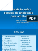 Uma revisão concisa sobre escalas de ansiedade para adultos