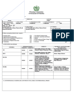 Blank Proforma