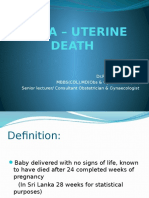Intra Uterin Fetal Death