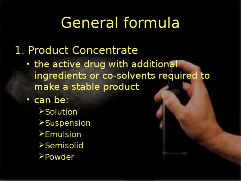 Product Concentrate Formulations | PDF