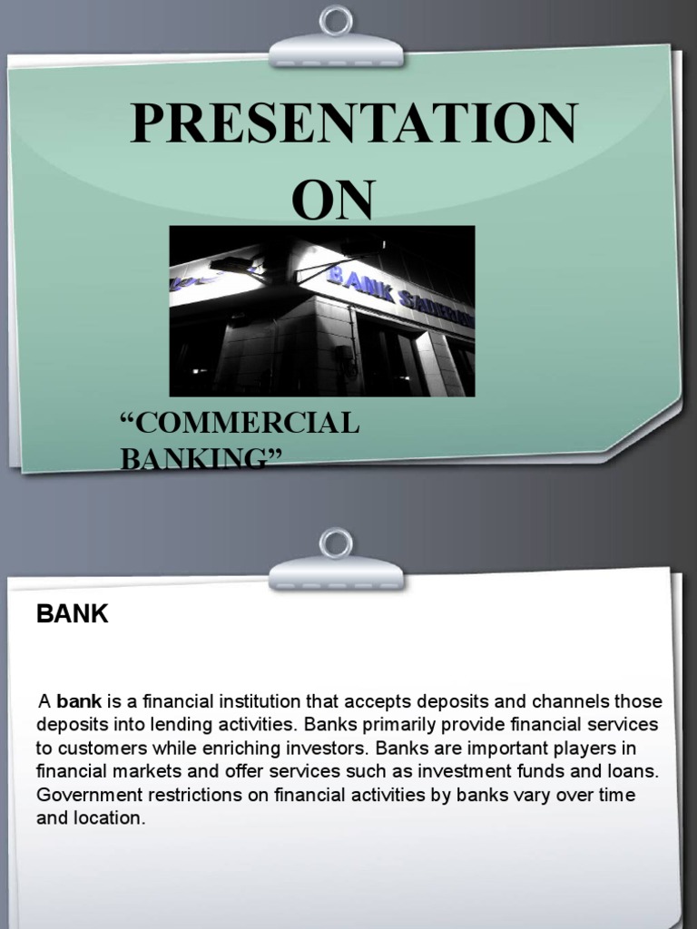 Overview of Commercial Banking in India | PDF | Banks | Reserve Bank Of ...