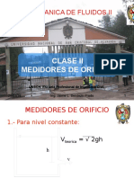 CLASE II  MEDIDORES DE ORIFICIO y descarga.ppt