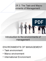 CHAPTER 3: The Task and Macro Environments of Management