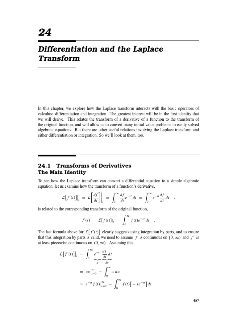 Laplace Derivatives | PDF