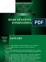 Diary of Events 2009