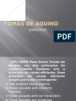 Tomás de Aquino - Exercícios