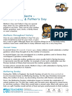 Mother's and Father's Days Facts