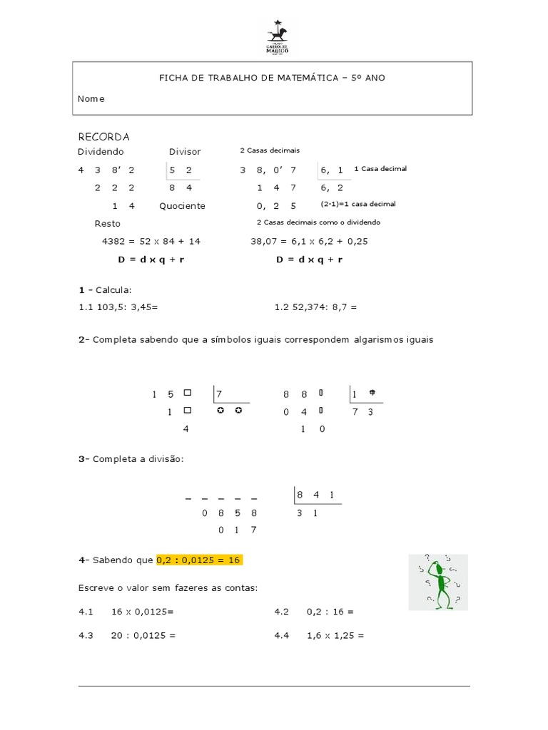 Algoritmo Divisão | PDF