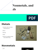 Metals Nonmetals and Metalloids