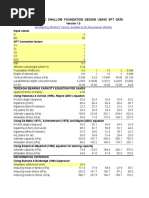 Deterministic Shallow Foundation Design Using SPT Data