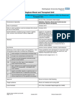 Care Bundle For Insertion and Maintenance of Central Venous Catheters Within The Renal and Transplant Unit