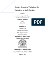 To Propose Testing Sequence Technique For Error Detection in Agile Testing