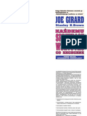 Joe Girard - Każdemu Sprzedasz Wszystko Co Zechcesz | Pdf