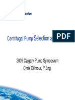 Centrifugal Pump Selection and Sizing