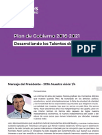 Plan de Gobierno Todos Por El Perú 2016-2021