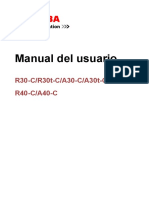Manual Del Usuario: R30-C/R30t-C/A30-C/A30t-C R40-C/A40-C