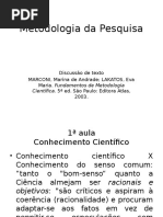 Metodologia Da Pesquisa Aulas 1 e 2