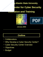 Regional Center For Cyber Security Education and Training: Armstrong Atlantic State University