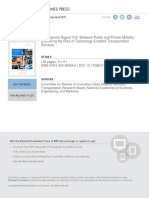 National Academy of Science - Between Public and Private Mobility: Examining The Rise of Technology-Enabled Transportation Services