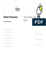 weather woes graphic organizer