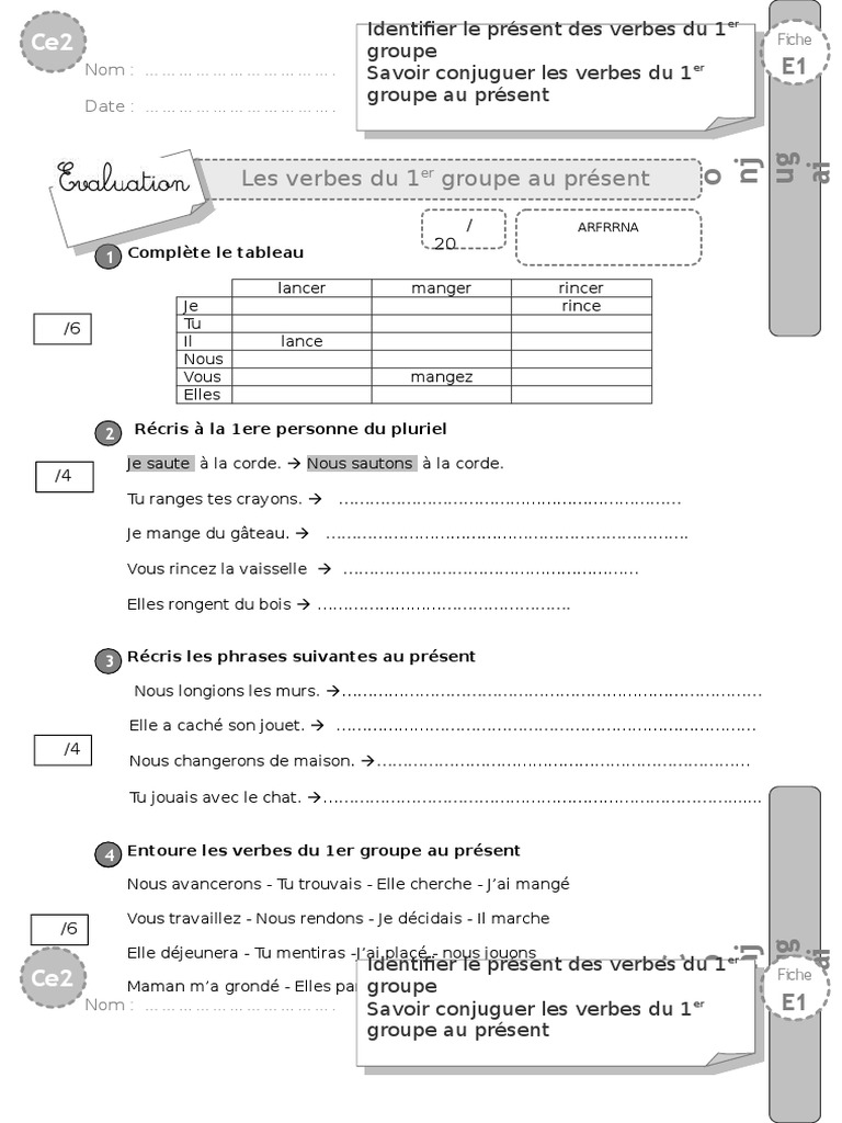 évaluation Français Ce2 1er Trimestre Pdf evaluation ce2 premier trimestre – évaluation bout de gomme ce2 – Shotgnod